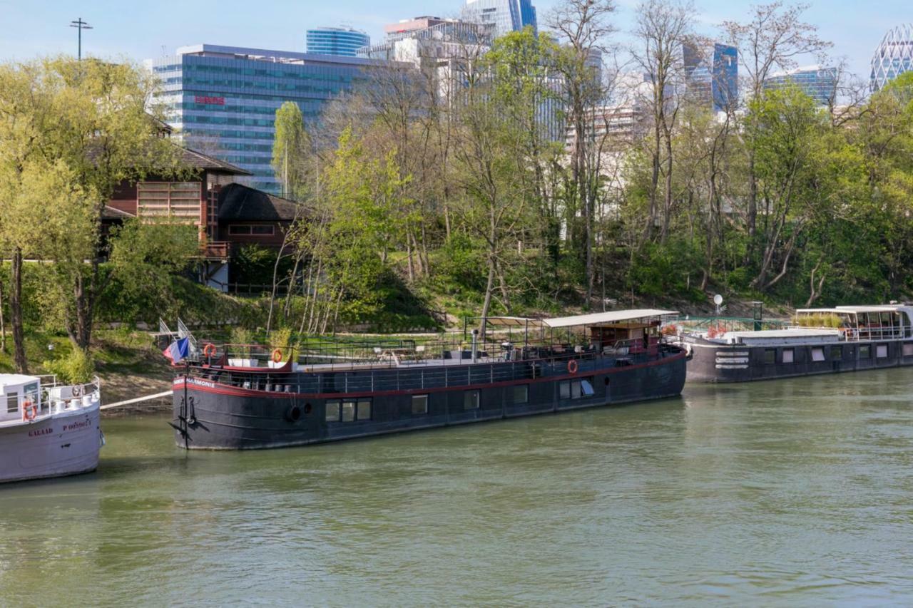 Grande Peniche 4 Ch - 10 Pers -Paris - Ile De Puteaux- Terrasses Villa Luaran gambar