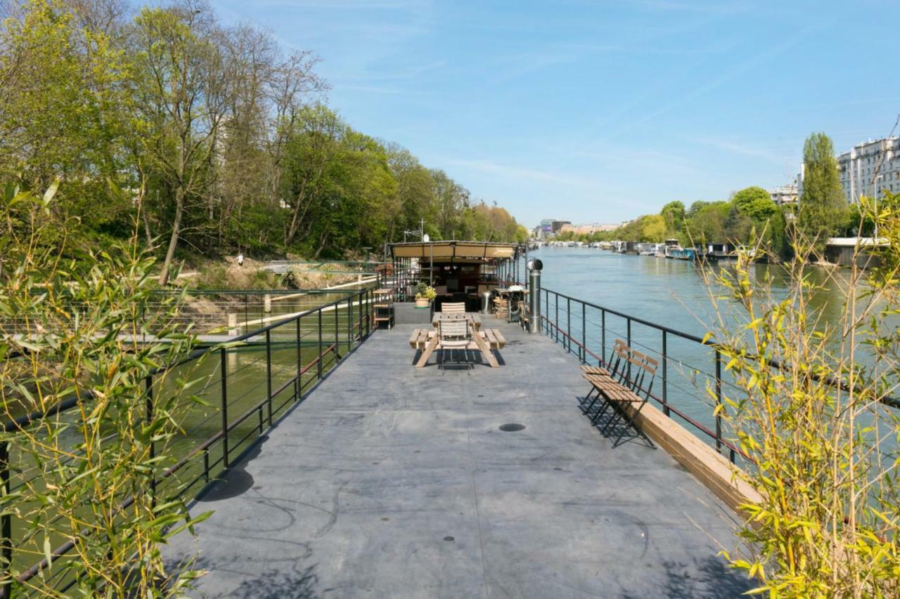 Grande Peniche 4 Ch - 10 Pers -Paris - Ile De Puteaux- Terrasses Villa Luaran gambar